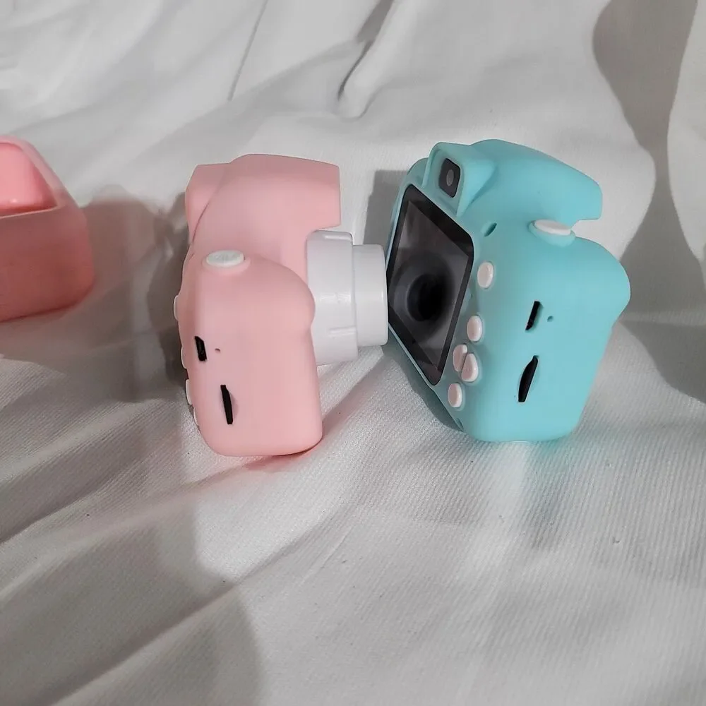 2 Seckton Upgrade Kids Selfie Cameras w/o 32GB SD Card Or Charger Blue and Pink